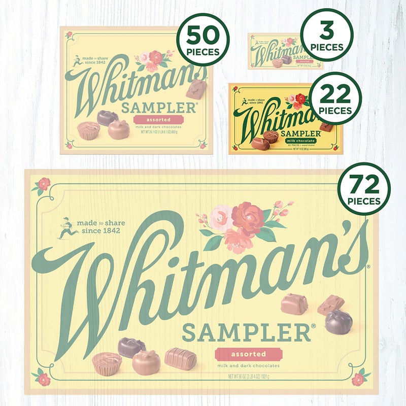 Whitman's Sampler Mother's Day Milk Chocolates Gift Box, 10 Ounce (22 Pieces) - Image 3